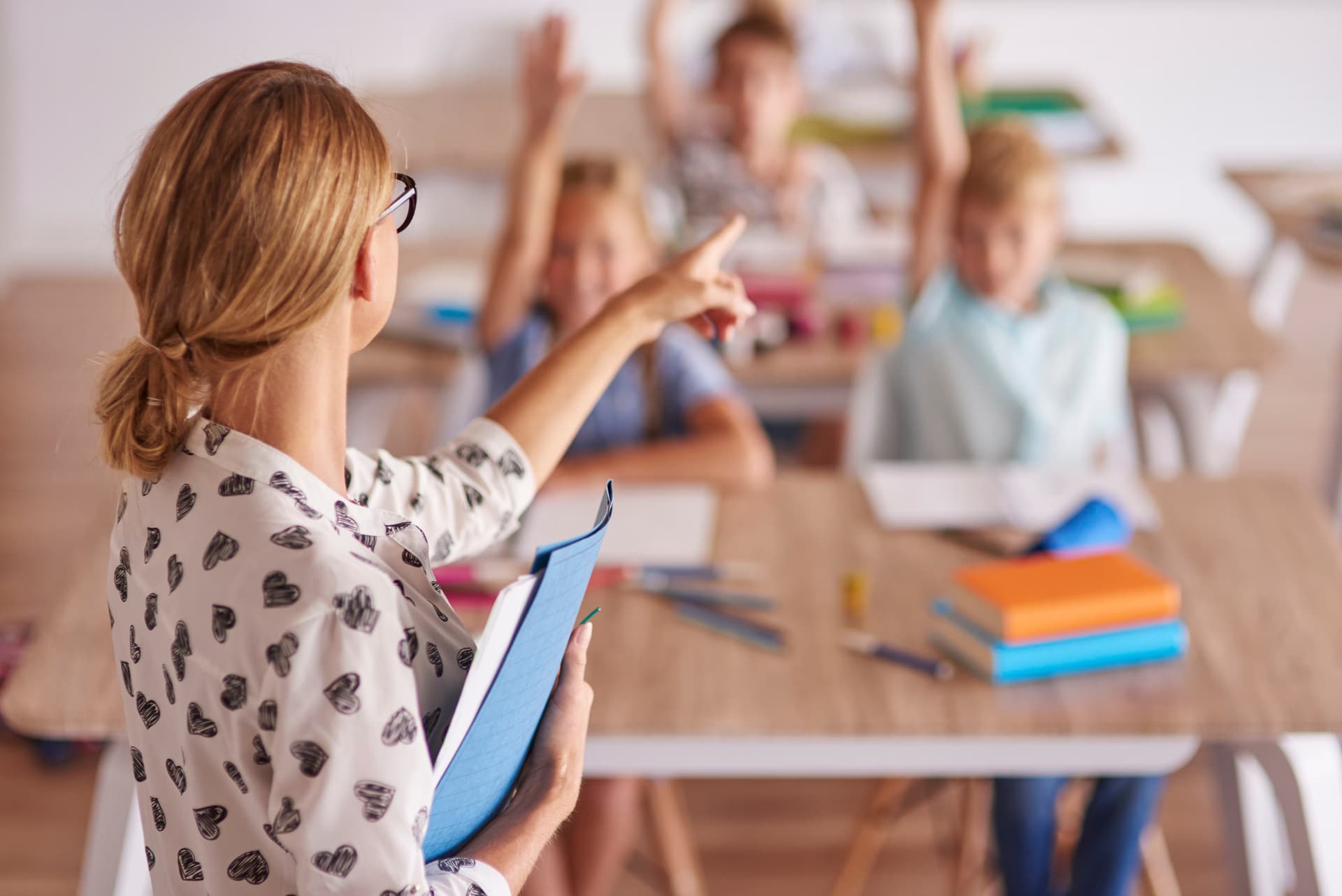 Alumnos en distintos niveles de inglés